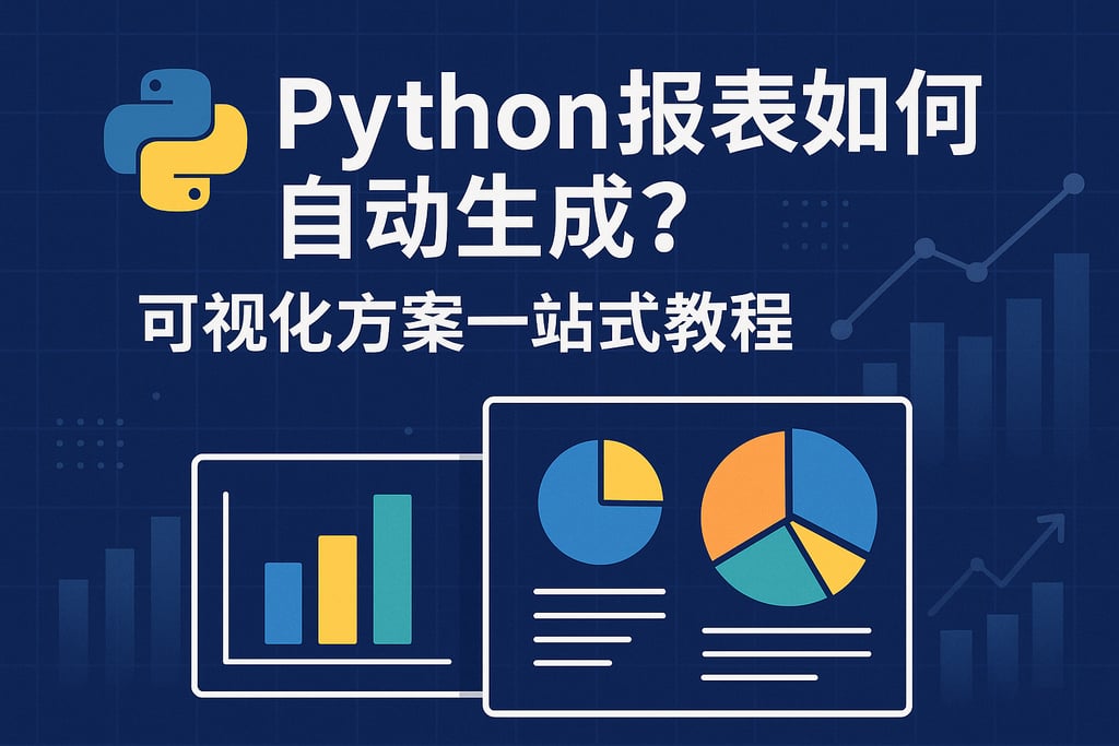 Python报表如何自动生成？可视化方案一站式教程