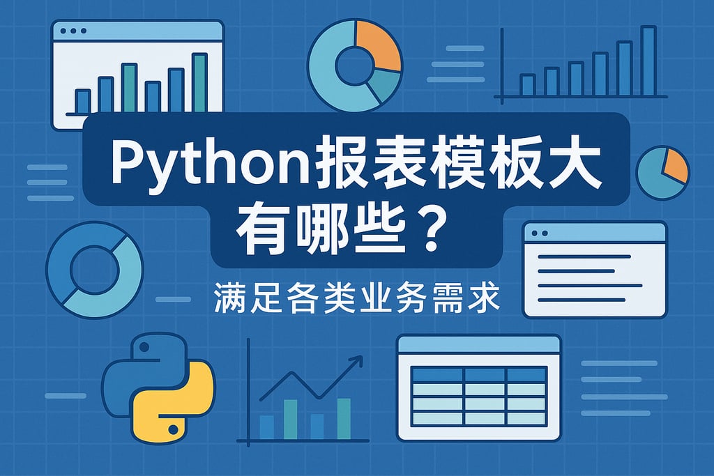 Python报表模板大全有哪些？满足各类业务需求