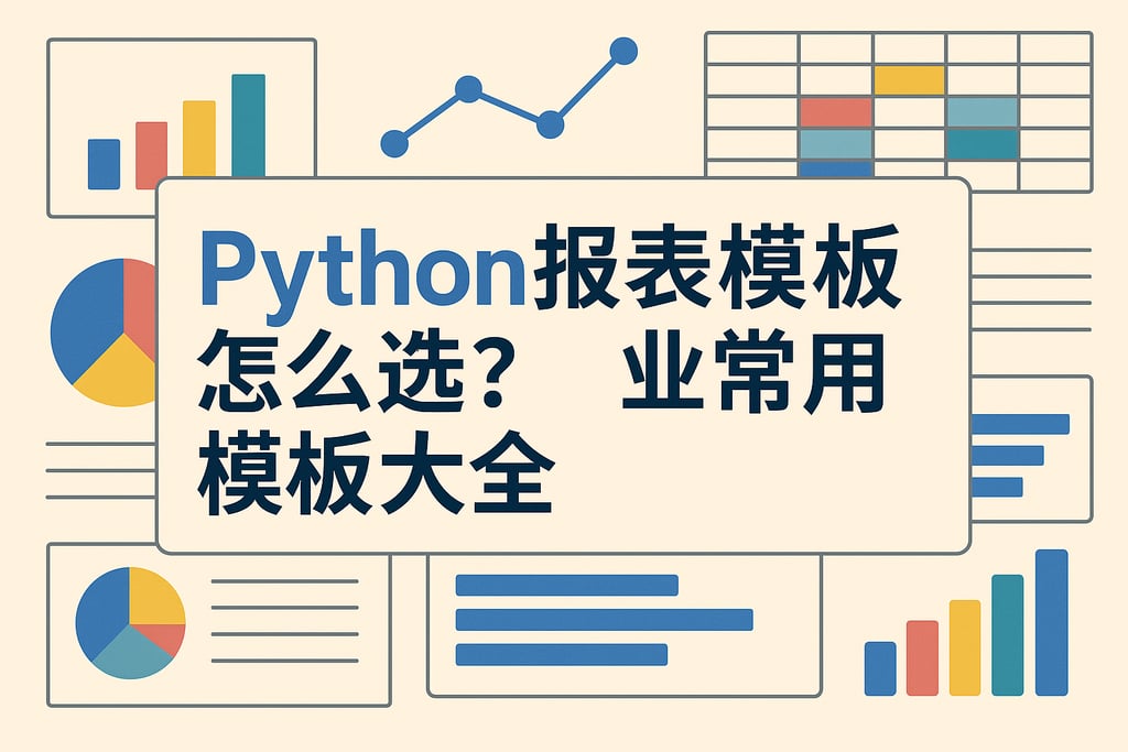 Python报表模板怎么选？企业常用模板大全