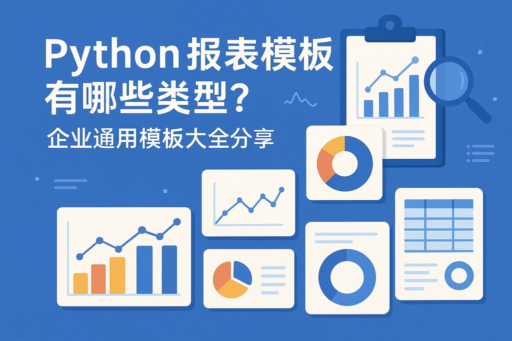 Python报表模板有哪些类型？企业通用模板大全分享