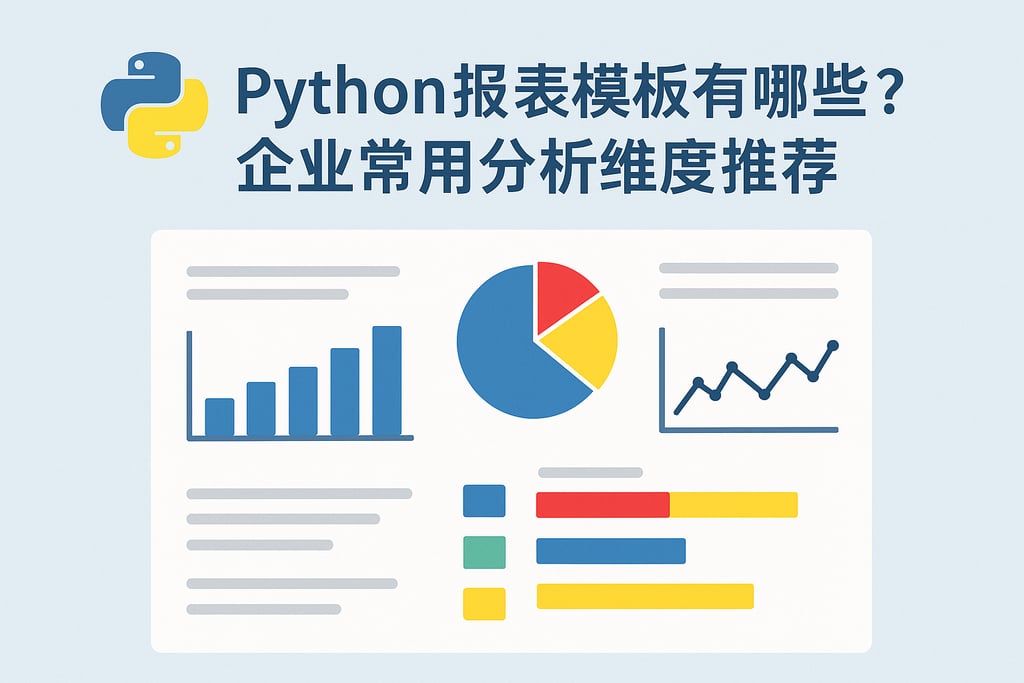 Python报表模板有哪些？企业常用分析维度推荐