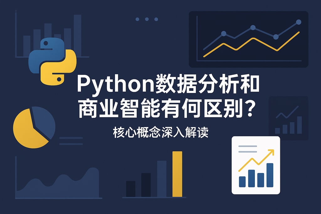 Python数据分析和商业智能有何区别？核心概念深入解读