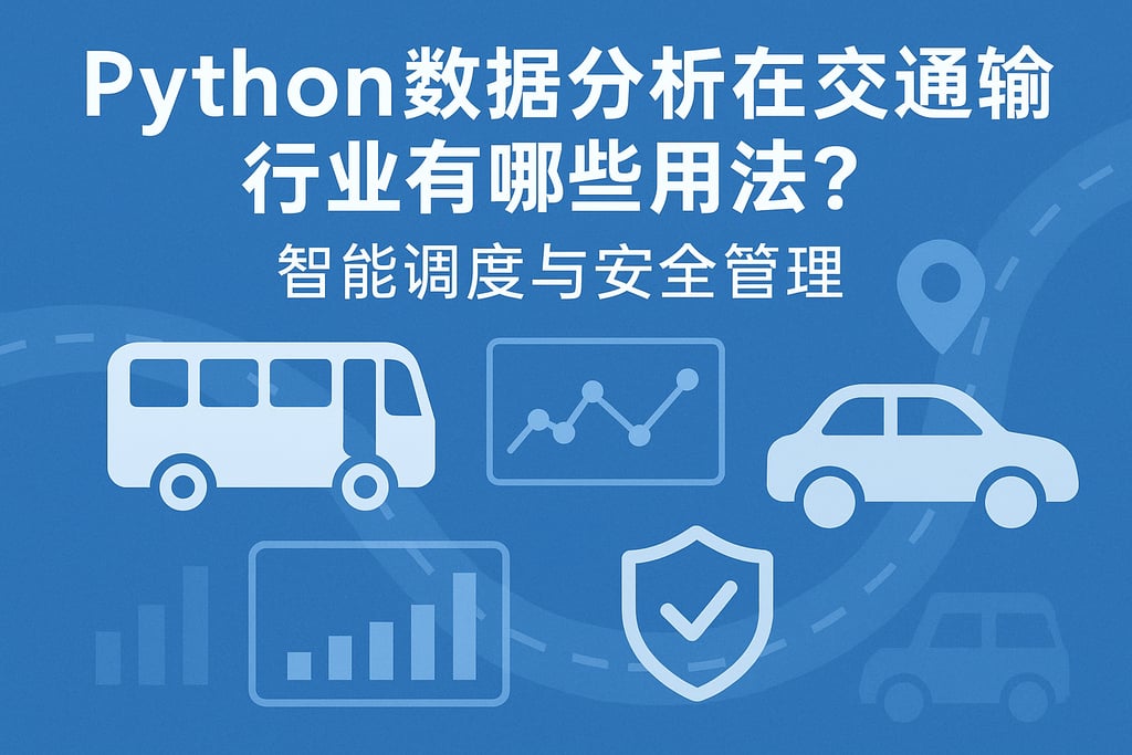 Python数据分析在交通运输行业有哪些用法？智能调度与安全管理
