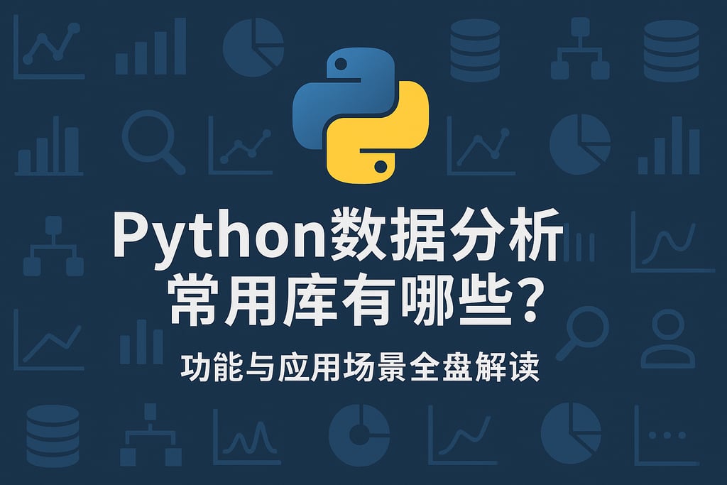 Python数据分析常用库有哪些？功能与应用场景全盘解读