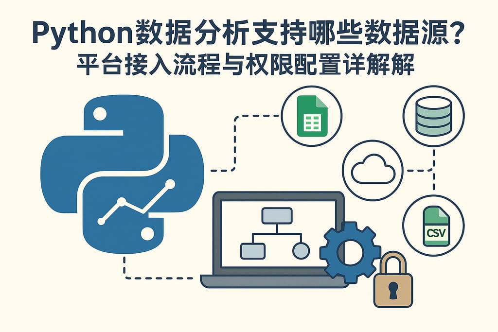 Python数据分析支持哪些数据源？平台接入流程与权限配置详解