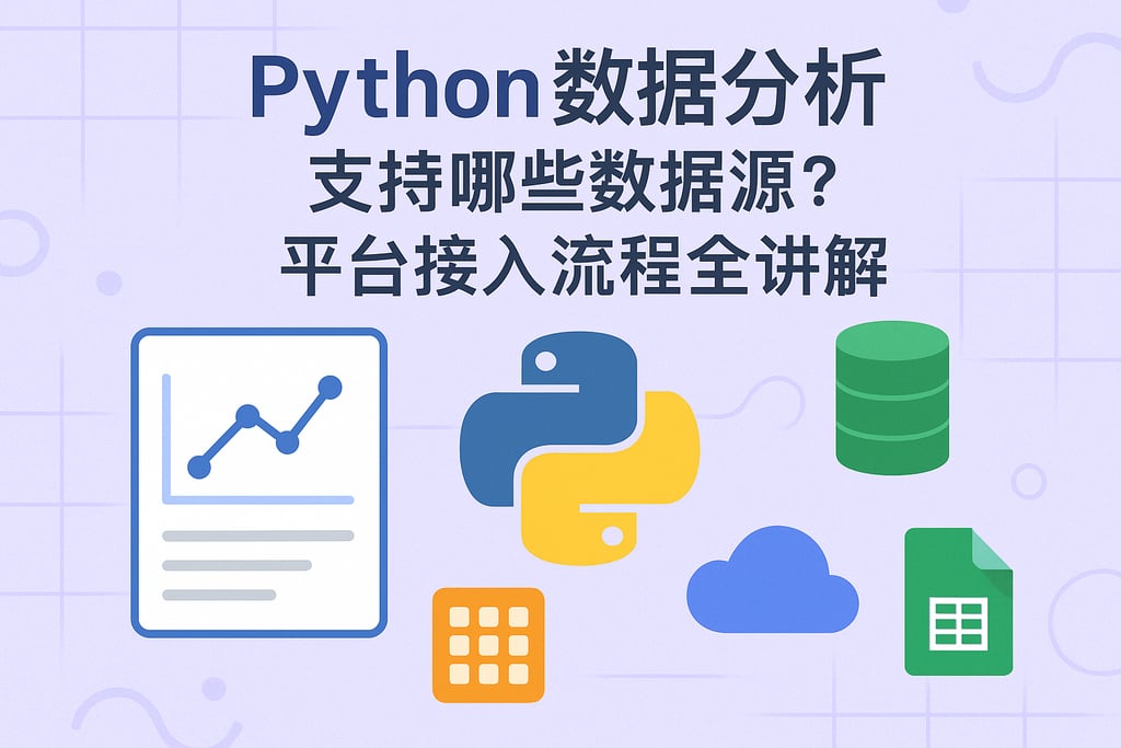 Python数据分析支持哪些数据源？平台接入流程全讲解