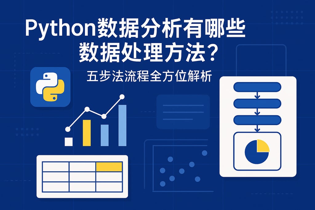 Python数据分析有哪些数据处理方法？五步法流程全方位解析