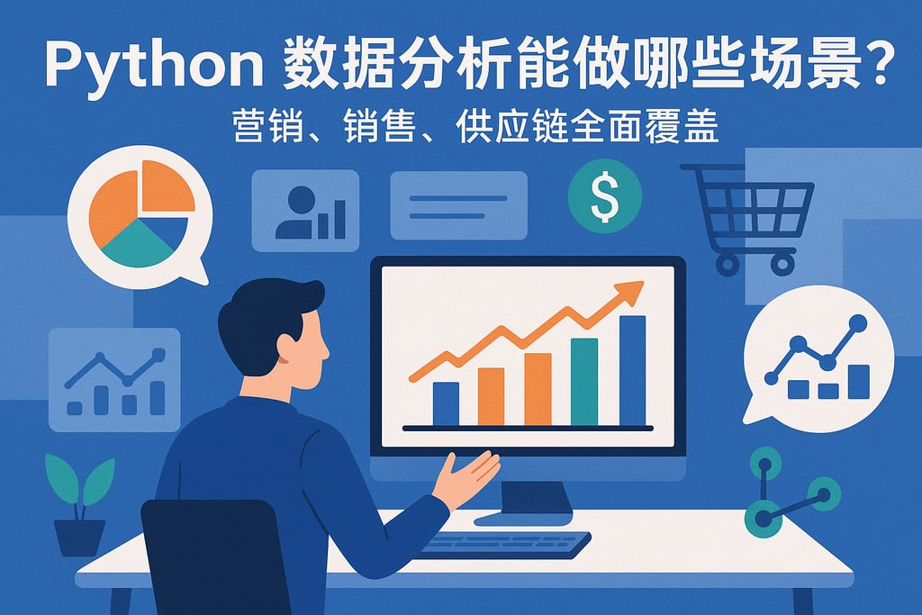 Python数据分析能做哪些场景？营销、销售、供应链全面覆盖