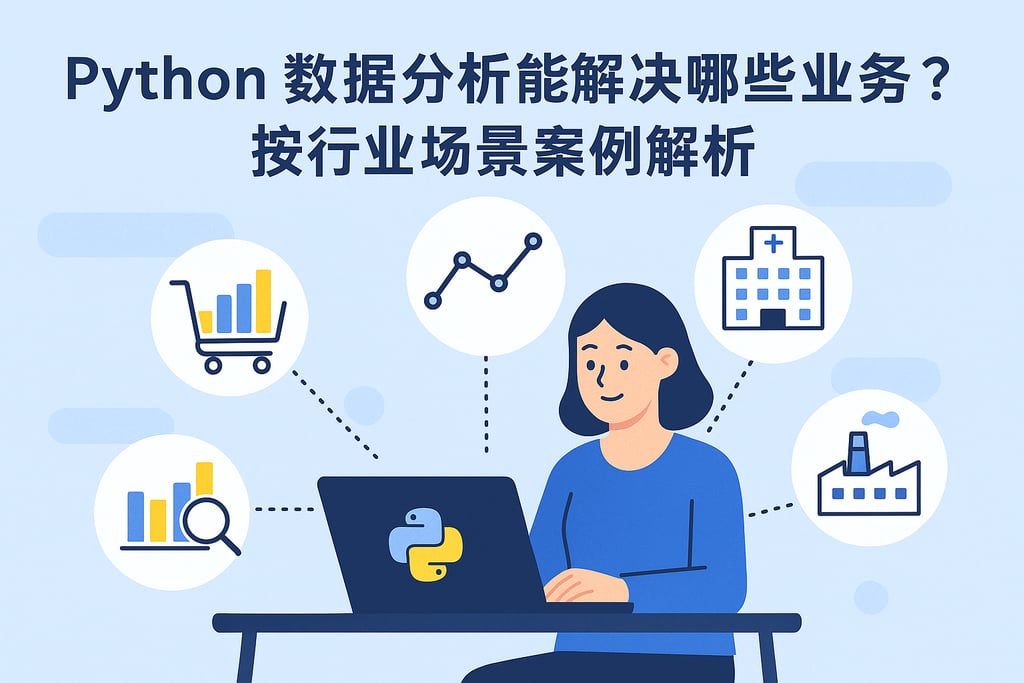 Python数据分析能解决哪些业务？按行业场景案例解析