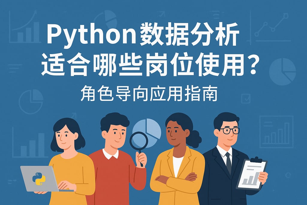 Python数据分析适合哪些岗位使用？角色导向应用指南