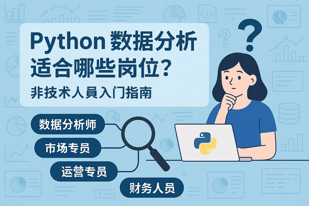 Python数据分析适合哪些岗位？非技术人员入门指南