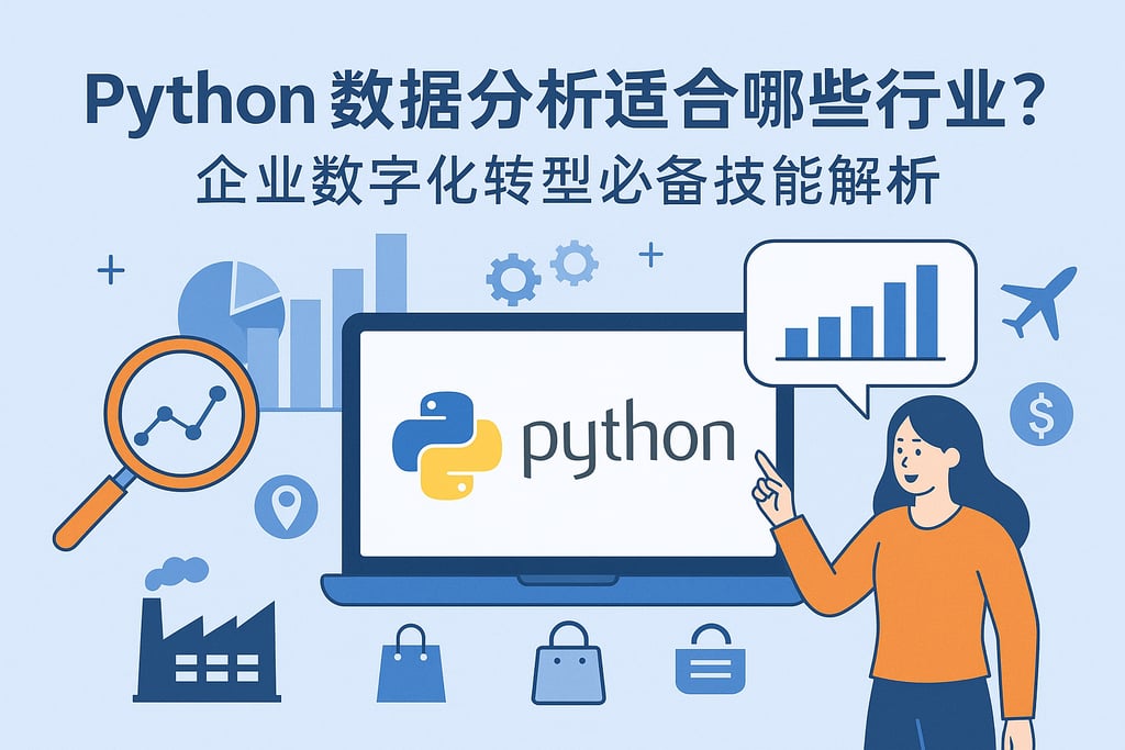 Python数据分析适合哪些行业？企业数字化转型必备技能解析