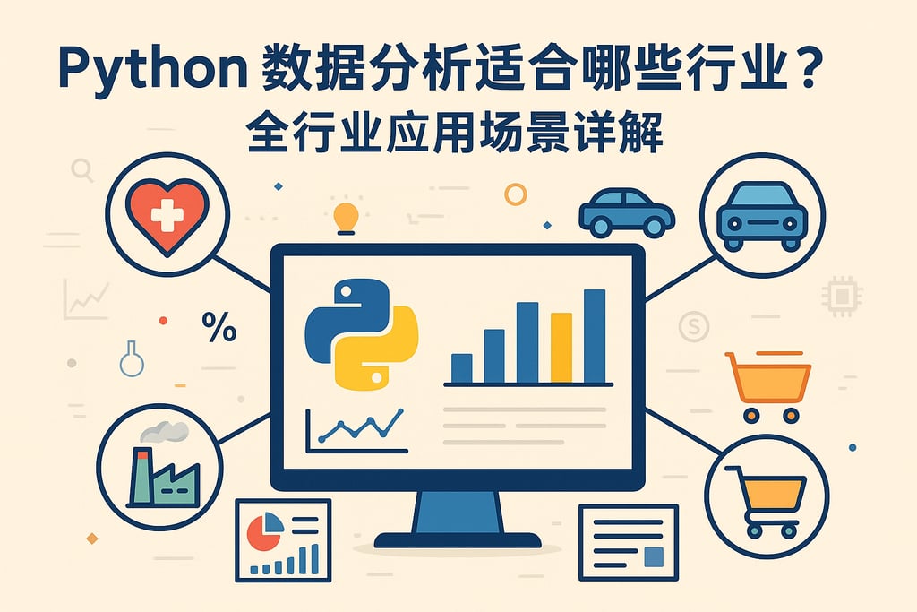Python数据分析适合哪些行业？全行业应用场景详解