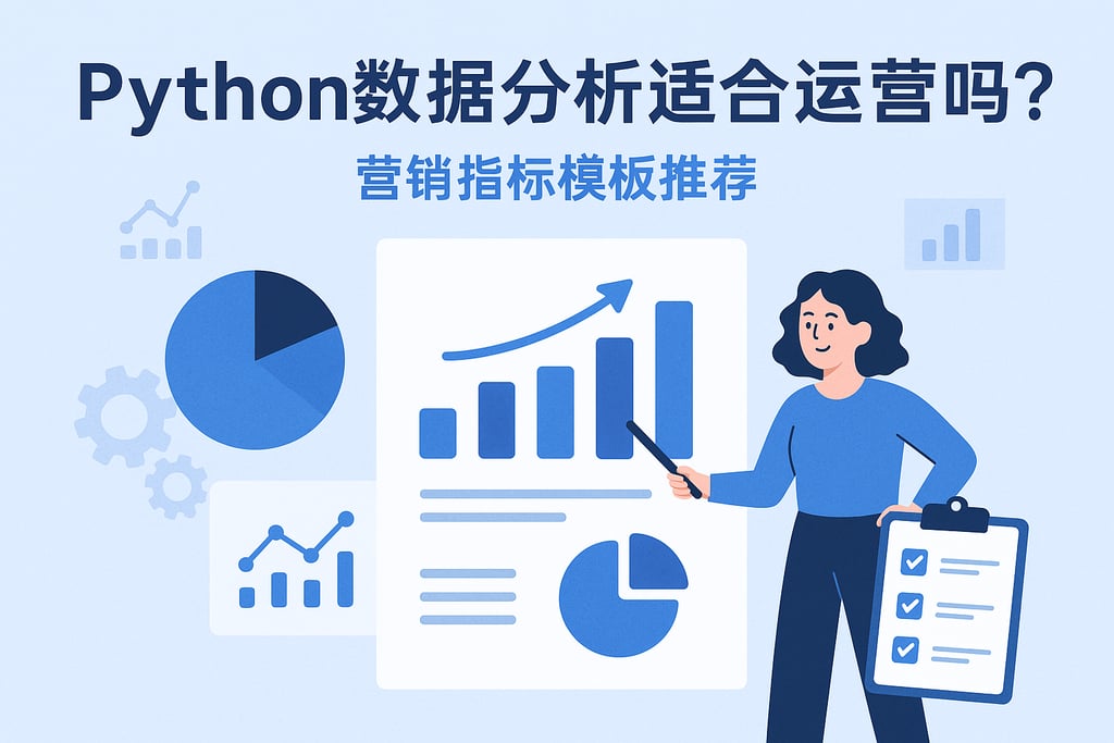 Python数据分析适合运营吗？营销指标模板推荐