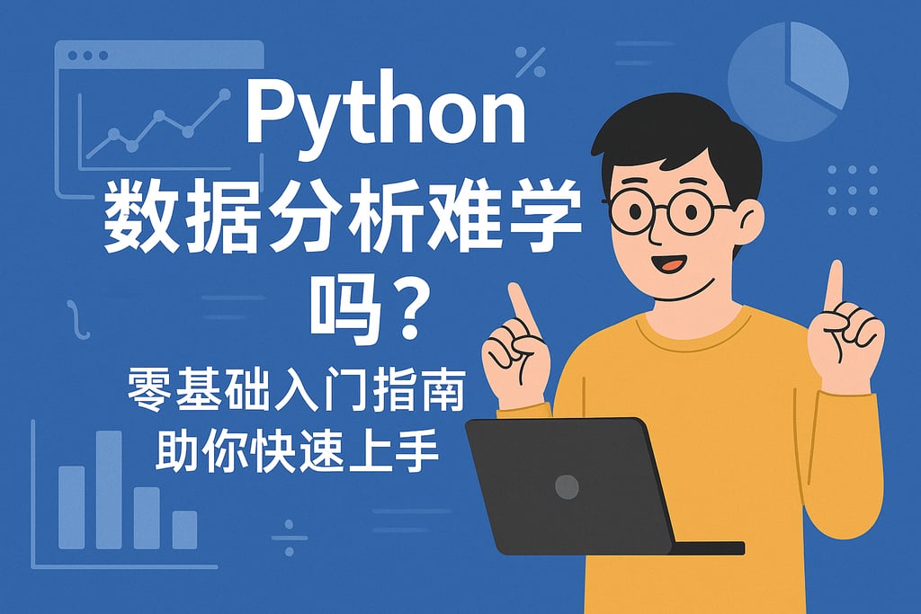 Python数据分析难学吗？零基础入门指南助你快速上手