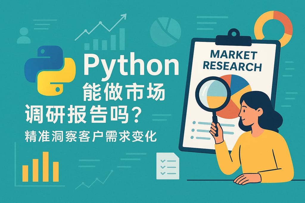 Python能做市场调研报告吗？精准洞察客户需求变化