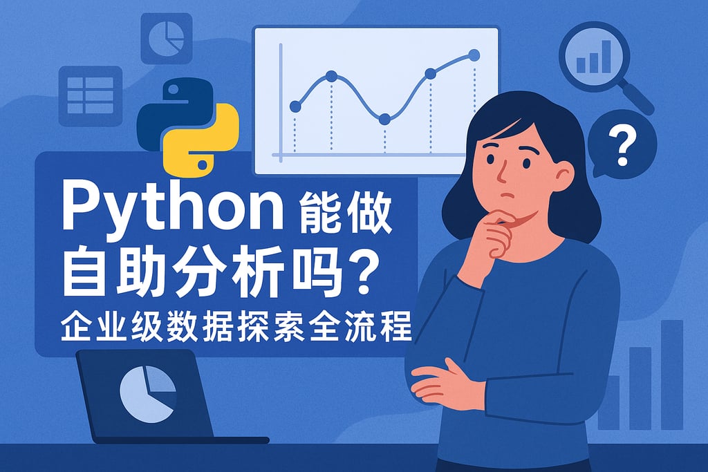 Python能做自助分析吗？企业级数据探索全流程
