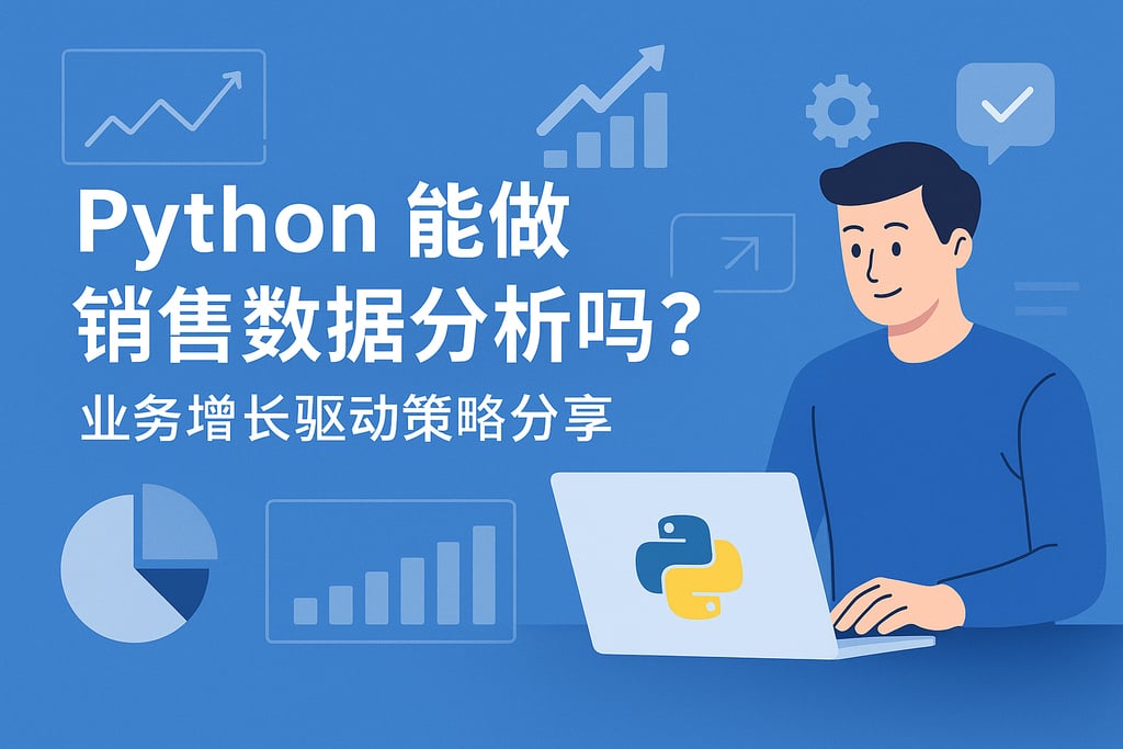 Python能做销售数据分析吗？业务增长驱动策略分享