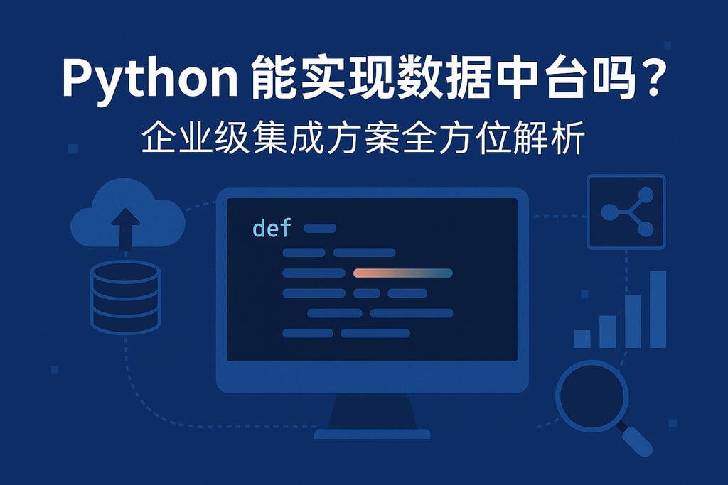 Python能实现数据中台吗？企业级集成方案全方位解析