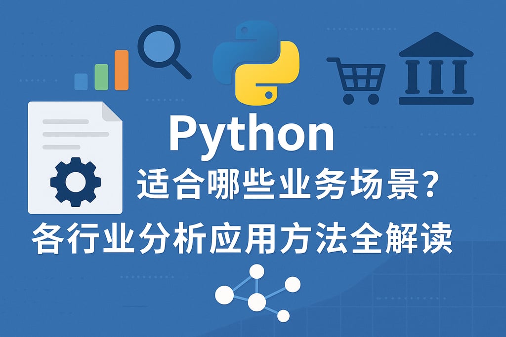 Python适合哪些业务场景？各行业分析应用方法全解读