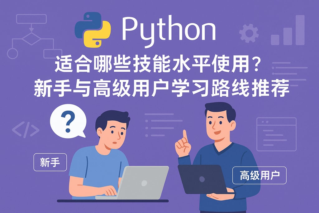 Python适合哪些技能水平使用？新手与高级用户学习路线推荐
