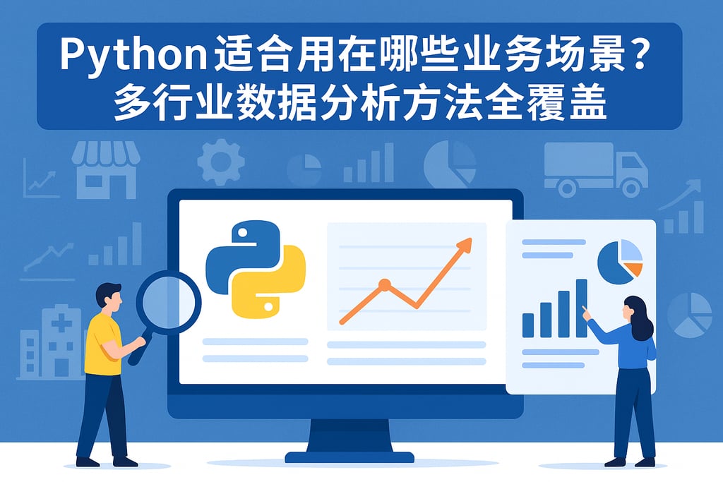 Python适合用在哪些业务场景？多行业数据分析方法全覆盖