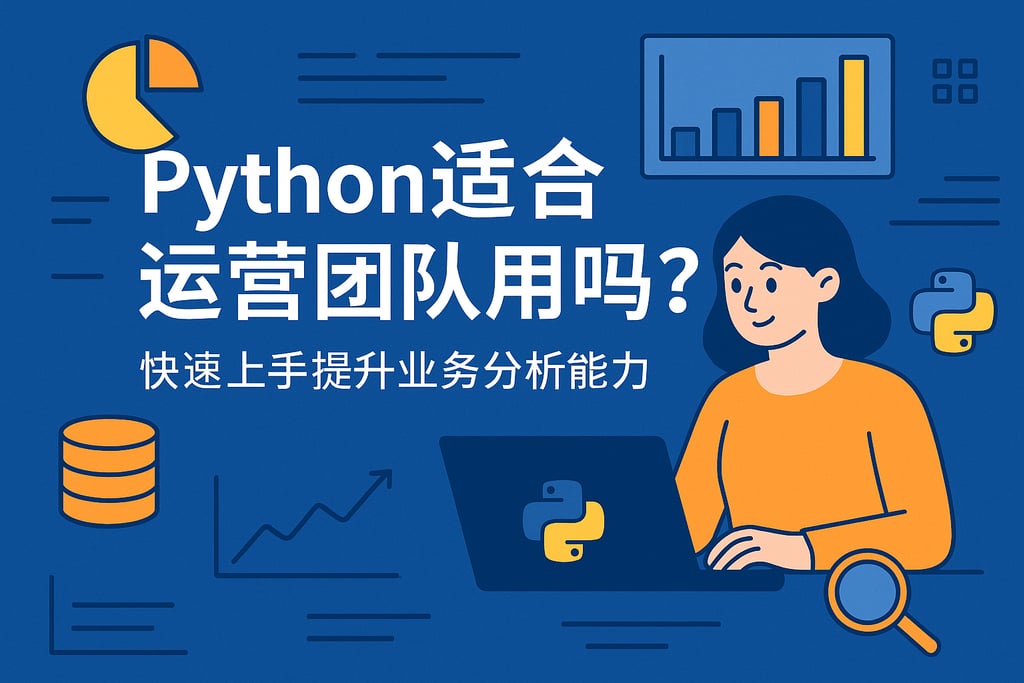 Python适合运营团队用吗？快速上手提升业务分析能力