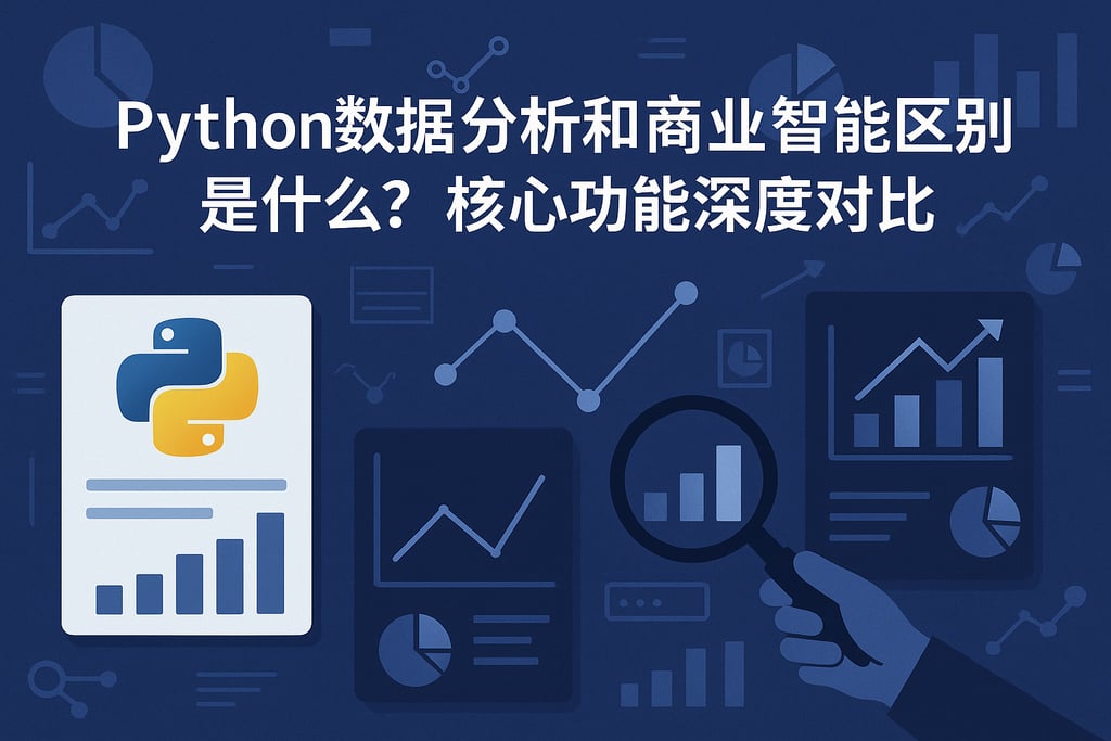 python数据分析和商业智能区别是什么？核心功能深度对比