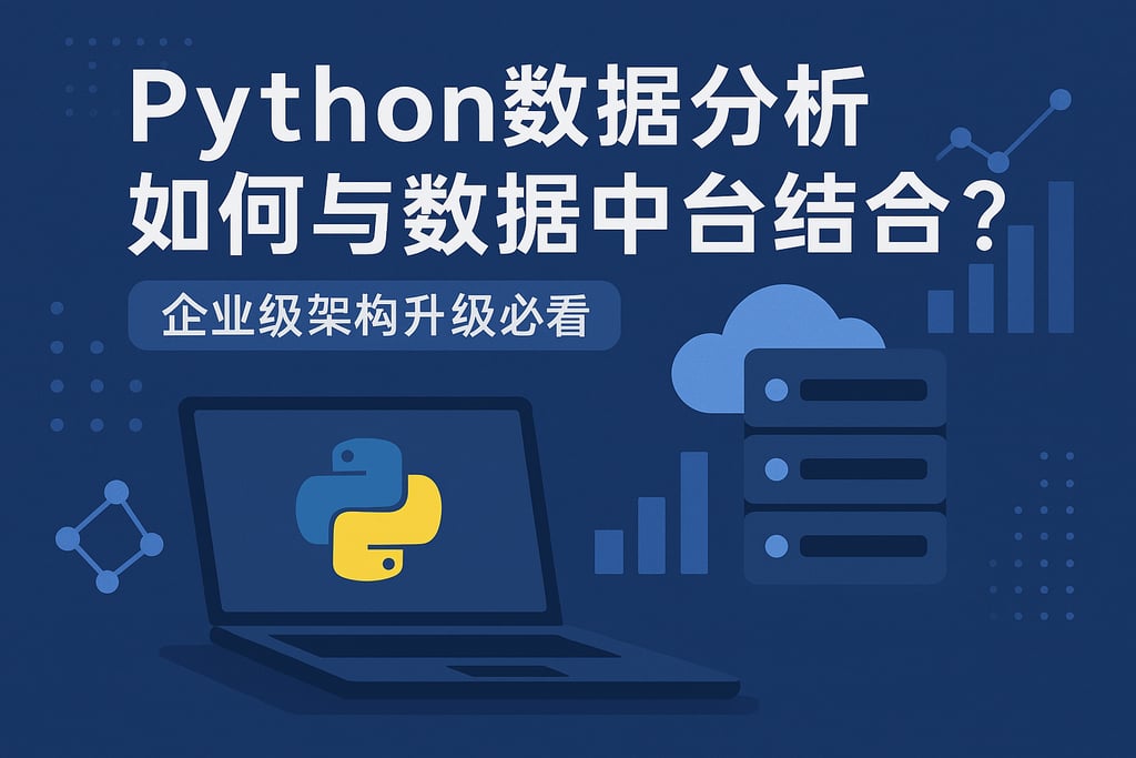 python数据分析如何与数据中台结合？企业级架构升级必看