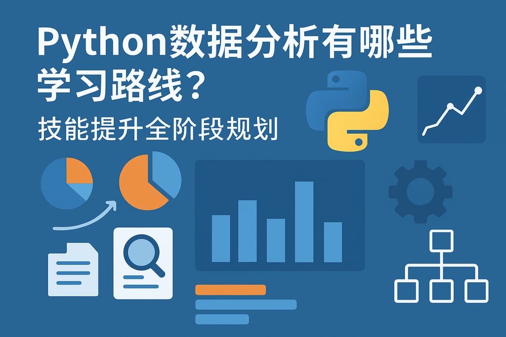 python数据分析有哪些学习路线？技能提升全阶段规划