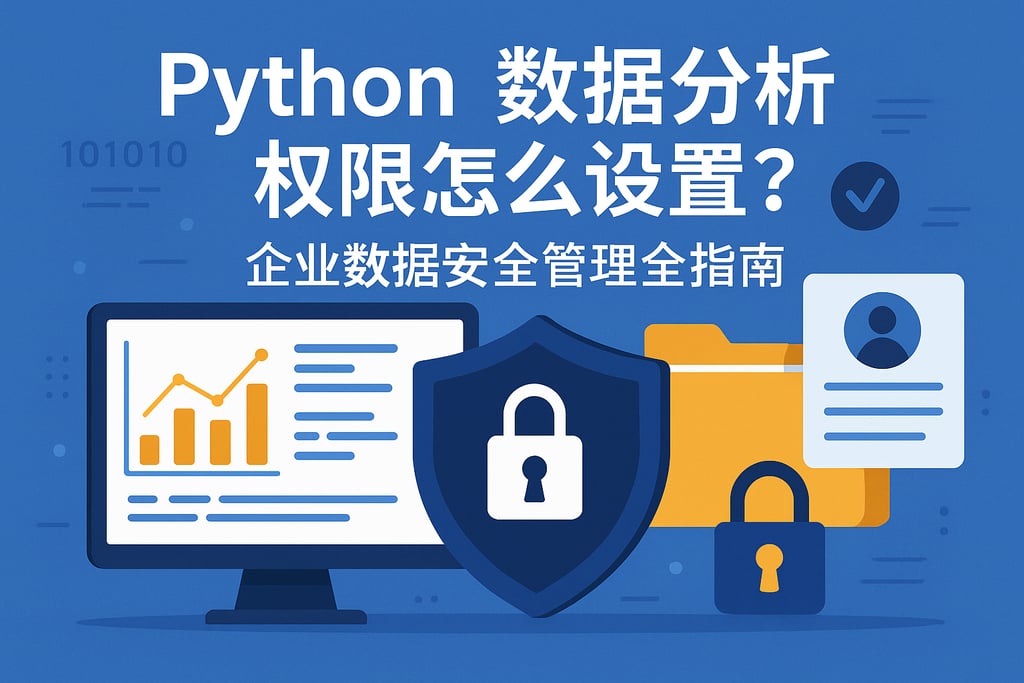 python数据分析权限怎么设置？企业数据安全管理全指南