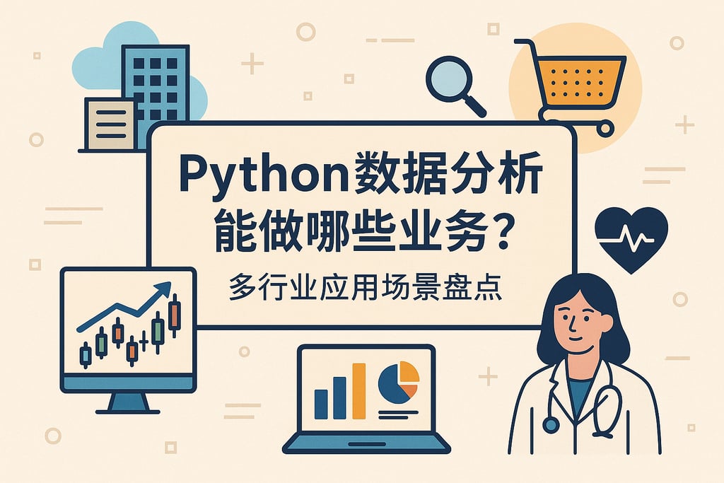 python数据分析能做哪些业务？多行业应用场景盘点