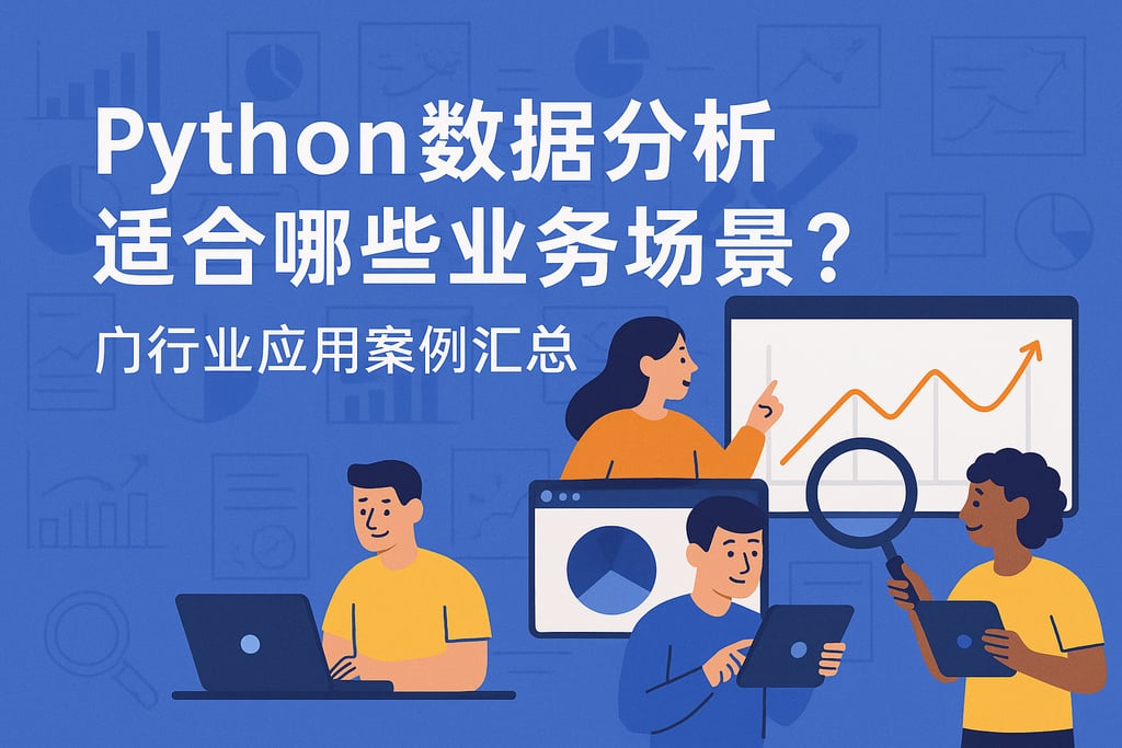 python数据分析适合哪些业务场景？全行业应用案例汇总