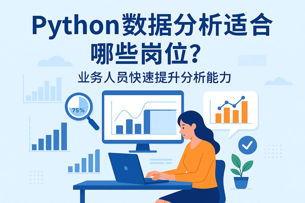 python数据分析适合哪些岗位？业务人员快速提升分析能力