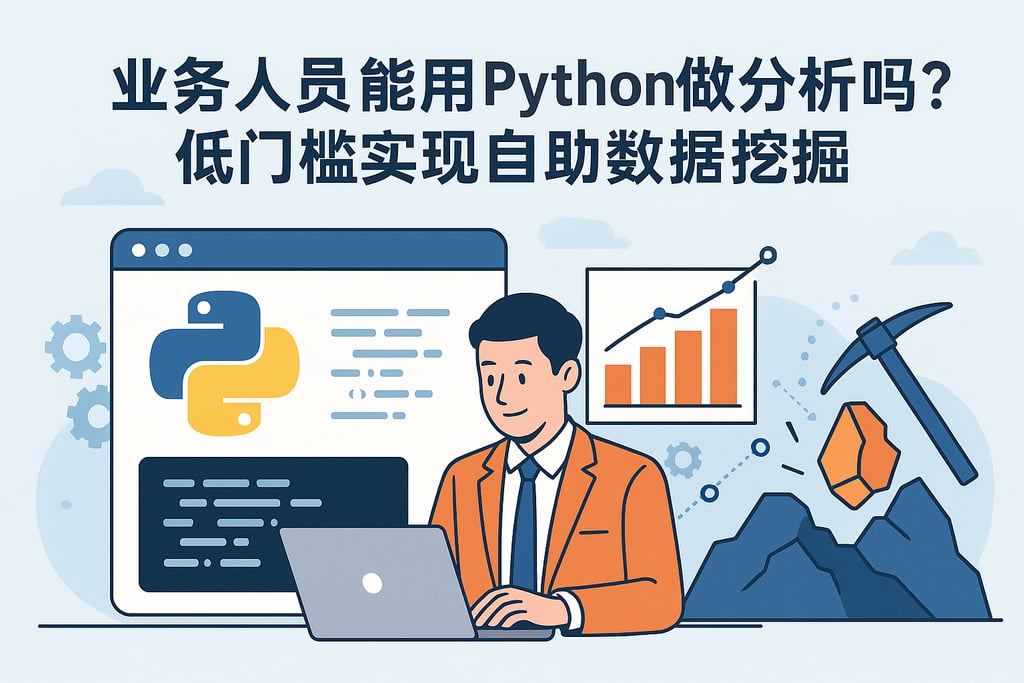 业务人员能用Python做分析吗？低门槛实现自助数据挖掘