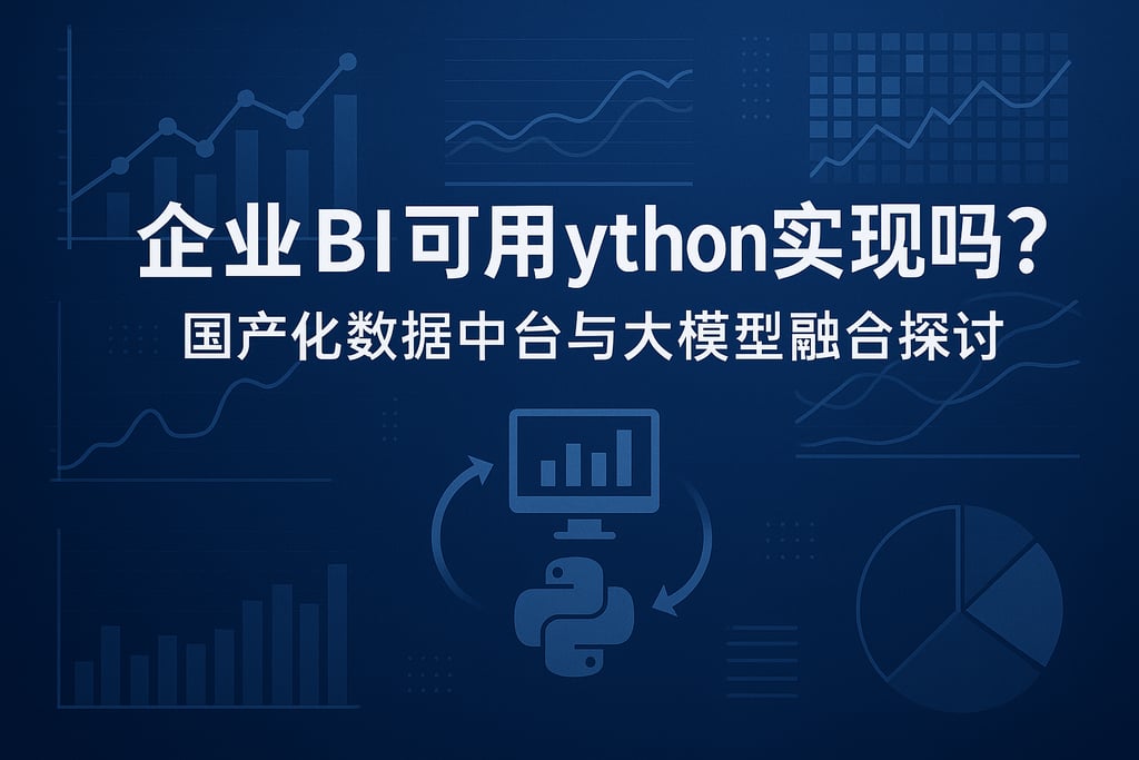 企业BI可用Python实现吗？国产化数据中台与大模型融合探讨