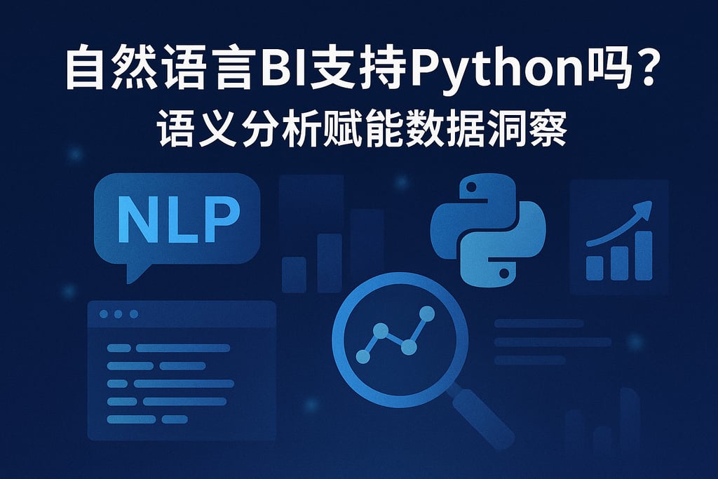 自然语言BI支持Python吗？语义分析赋能数据洞察