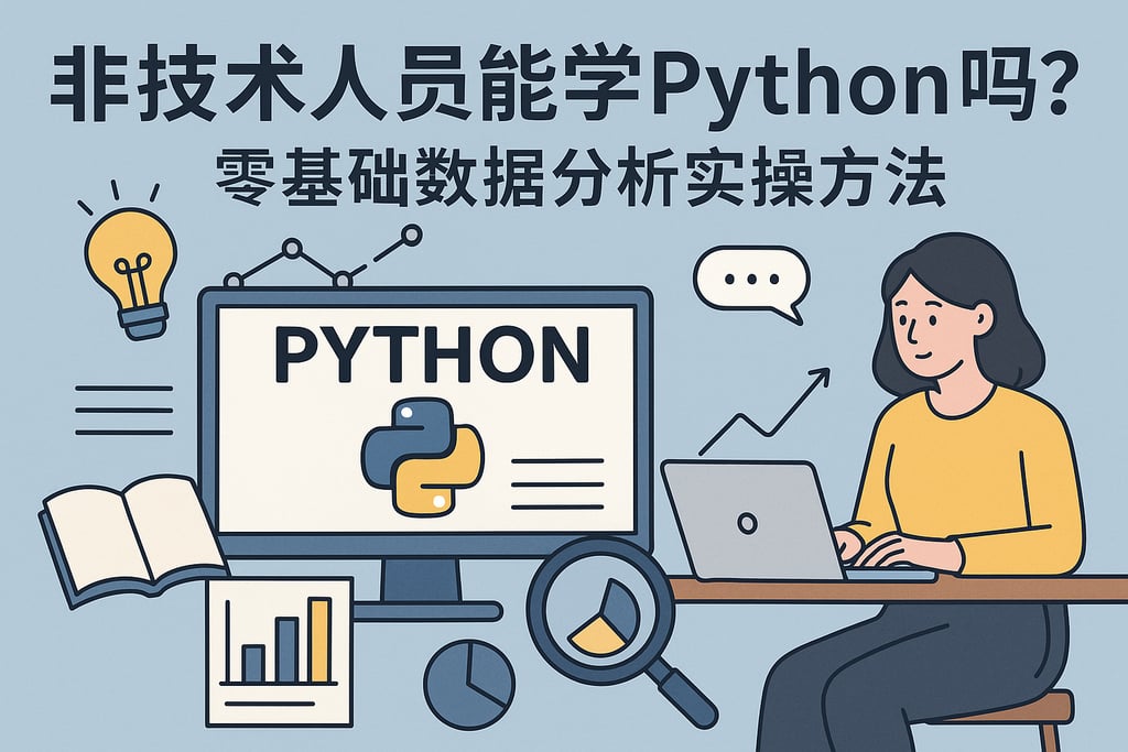 非技术人员能学Python吗？零基础数据分析实操方法