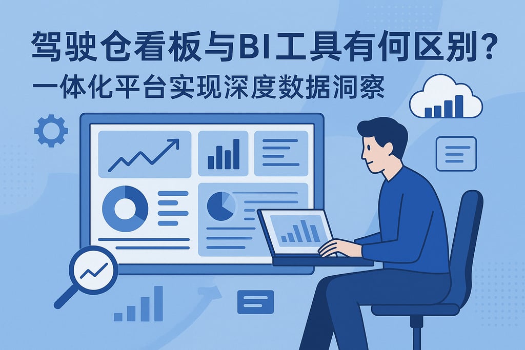 驾驶舱看板与BI工具有何区别？一体化平台实现深度数据洞察