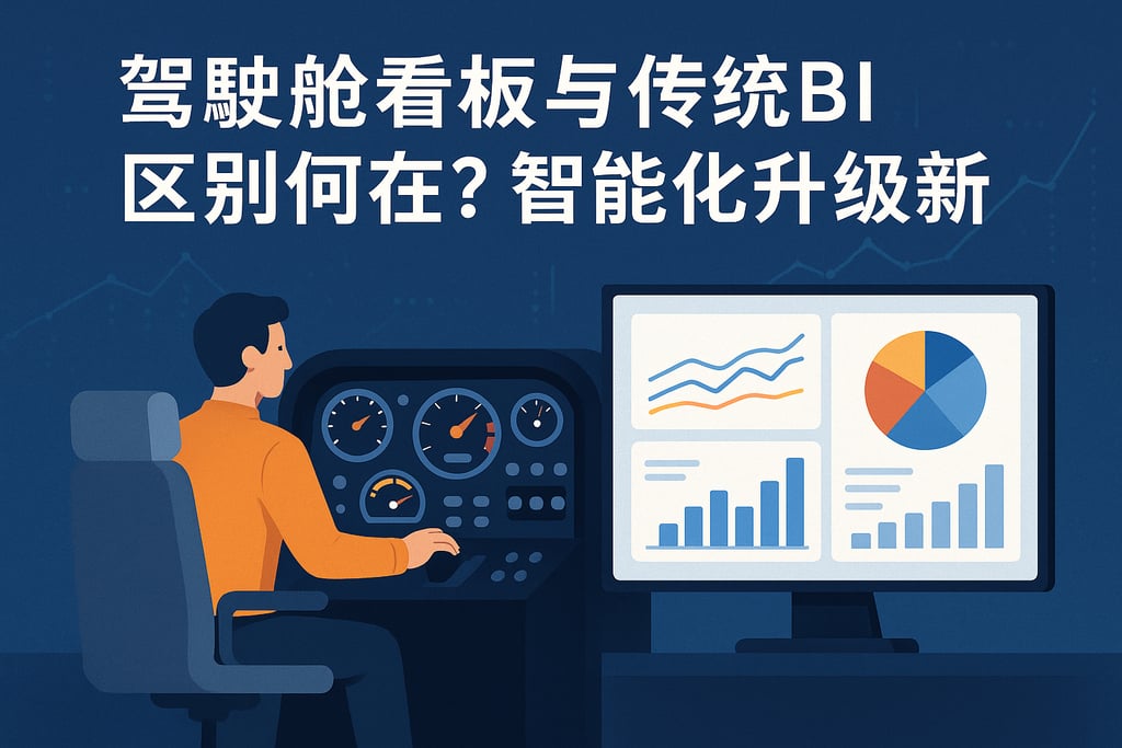 驾驶舱看板与传统BI区别何在？智能化升级新体验