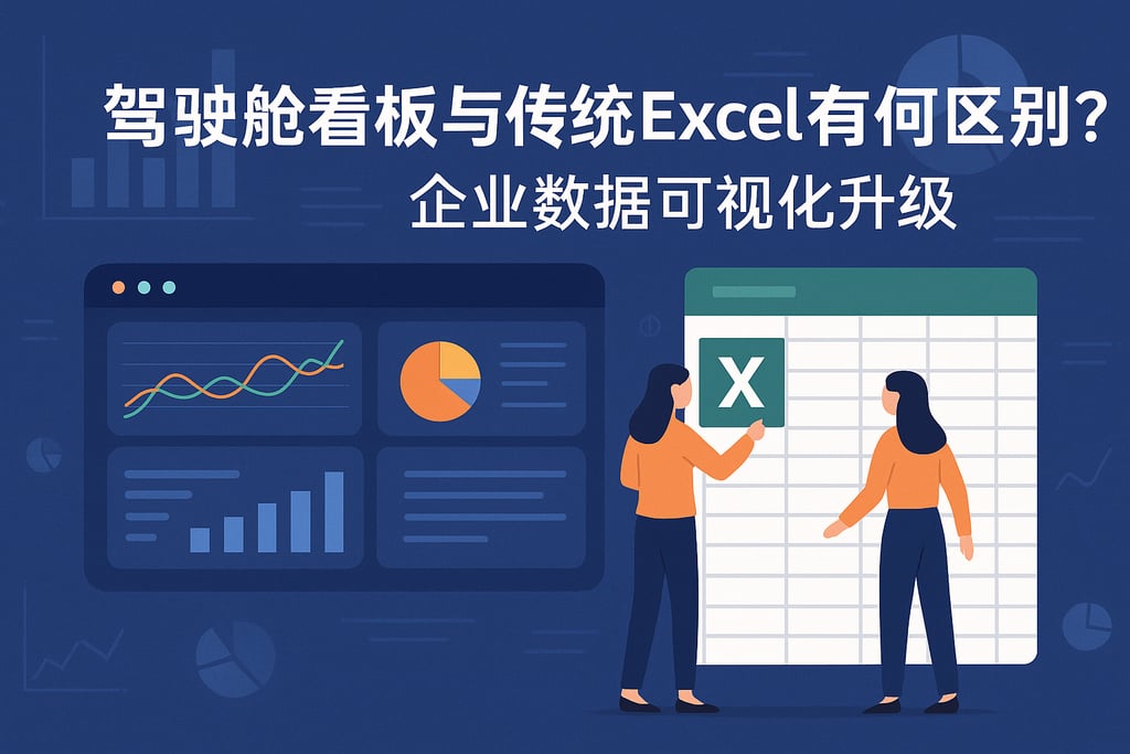 驾驶舱看板与传统Excel有何区别？企业数据可视化升级