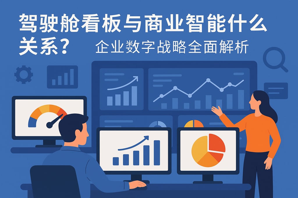 驾驶舱看板与商业智能什么关系？企业数字战略全面解析