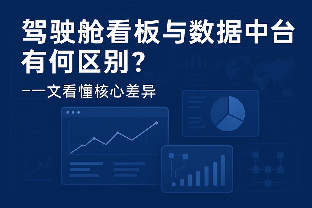 驾驶舱看板与数据中台有何区别？一文看懂核心差异