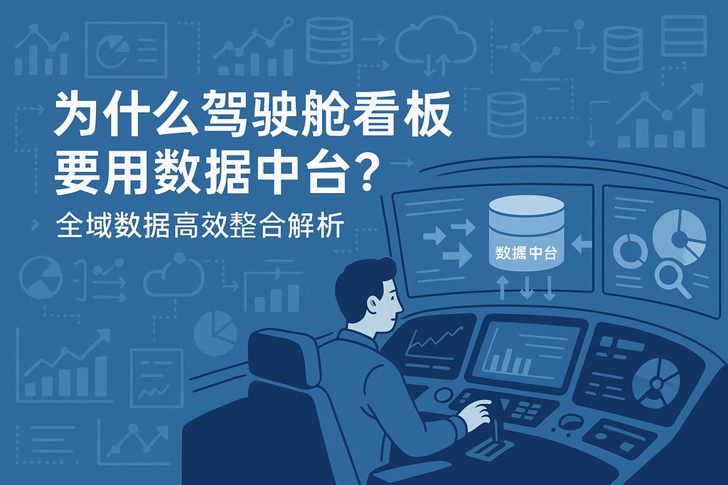 驾驶舱看板为什么要用数据中台？全域数据高效整合解析