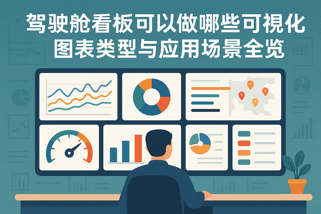 驾驶舱看板可以做哪些可视化？图表类型与应用场景全览