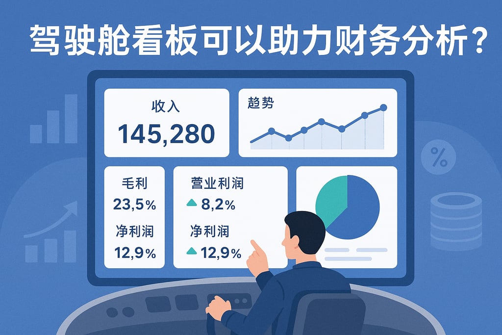 驾驶舱看板可以助力财务分析吗？关键指标实时监控