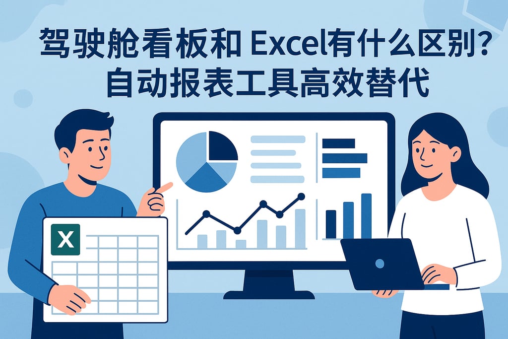 驾驶舱看板和Excel有什么区别？自动报表工具高效替代