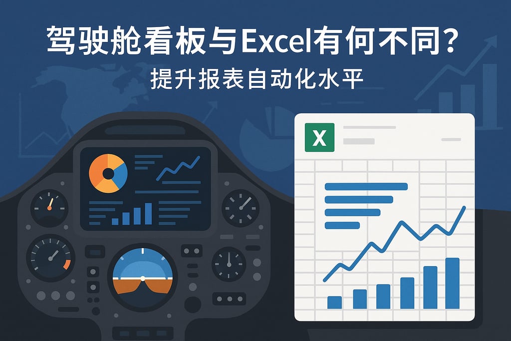 驾驶舱看板和Excel有何不同？提升报表自动化水平