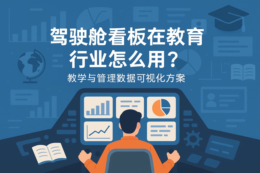 驾驶舱看板在教育行业怎么用？教学与管理数据可视化方案
