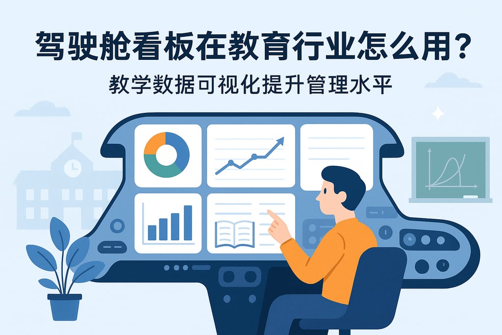 驾驶舱看板在教育行业怎么用？教学数据可视化提升管理水平